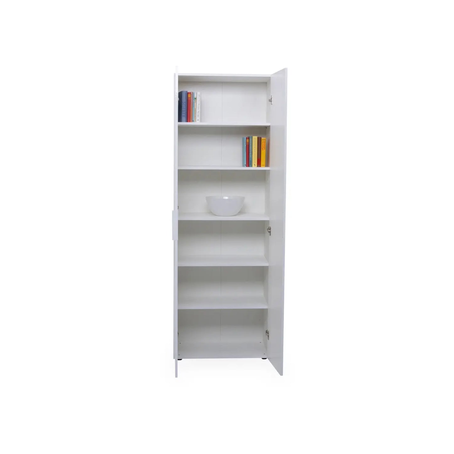 Armadio 2 ante con 6 ripiani bianco opaco cm 69x37x198 h