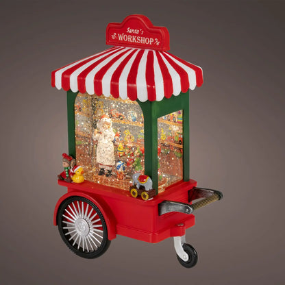Carretto di Babbo Natale decorativo 10 × 17,5 × H24,5 cm