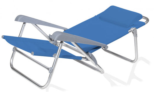 Spiaggina reclinabile Palau colore blu