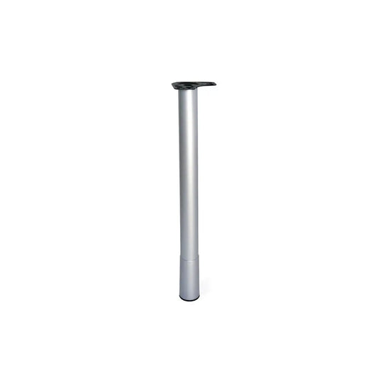 Gambe per tavolo Conus D60 mm, H687-800 mm, Acciaio e Tecnoplastica, Verniciato alluminio
