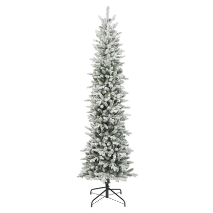 Albero di Natale Slim Fir verde innevato Ø55 × H180 cm