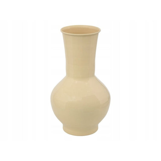 Vaso Kian alto 34,5 cm metallo smaltato giallo