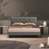 Letto matrimoniale contenitore grigio 177x8x117 cm