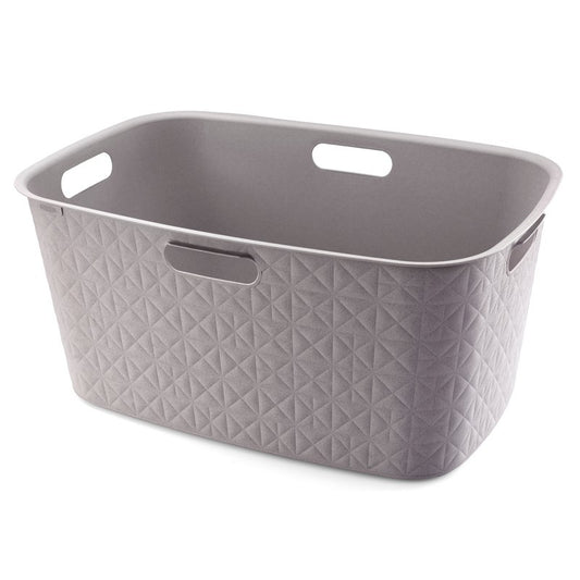 Cesta portabiancheria tortora 45l cm 57x37x27 h
