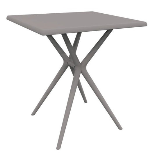 Tavolo quadrato Marbella tortora cm 70x70x74h