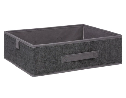 Scatola organizer grigio scuro cm 36x28x11h