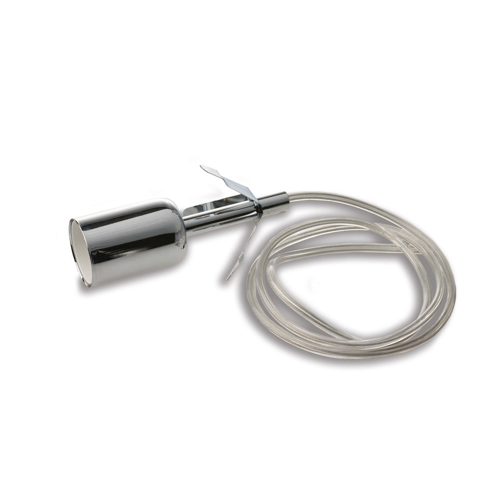 Montatura in ferro cromo lucido senza rosone H.13 - MAX 113 - Ø7