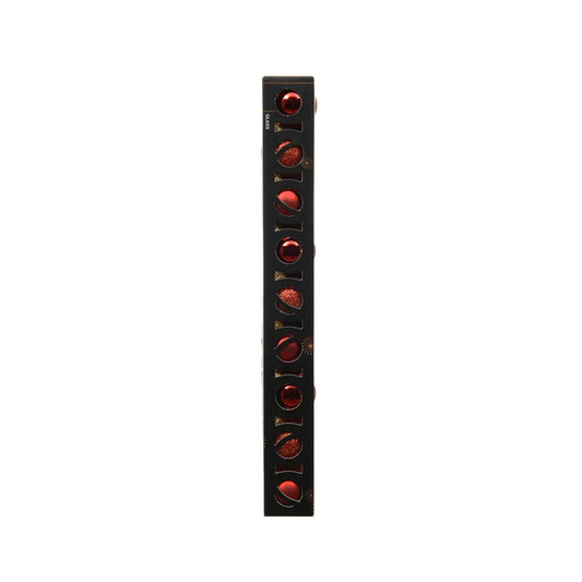 Box 9 palline di Natale in vetro rosso lucide e opache Ø3 cm
