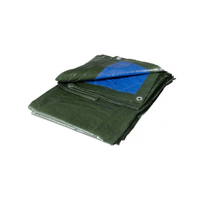 Telo occhiellato blu/verde 4x4 m