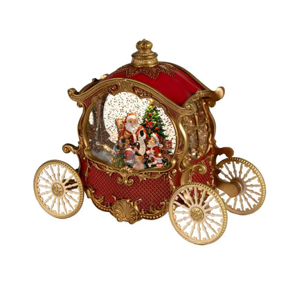 Carretto di Babbo Natale con LED 12 × 26 × H21,5 cm