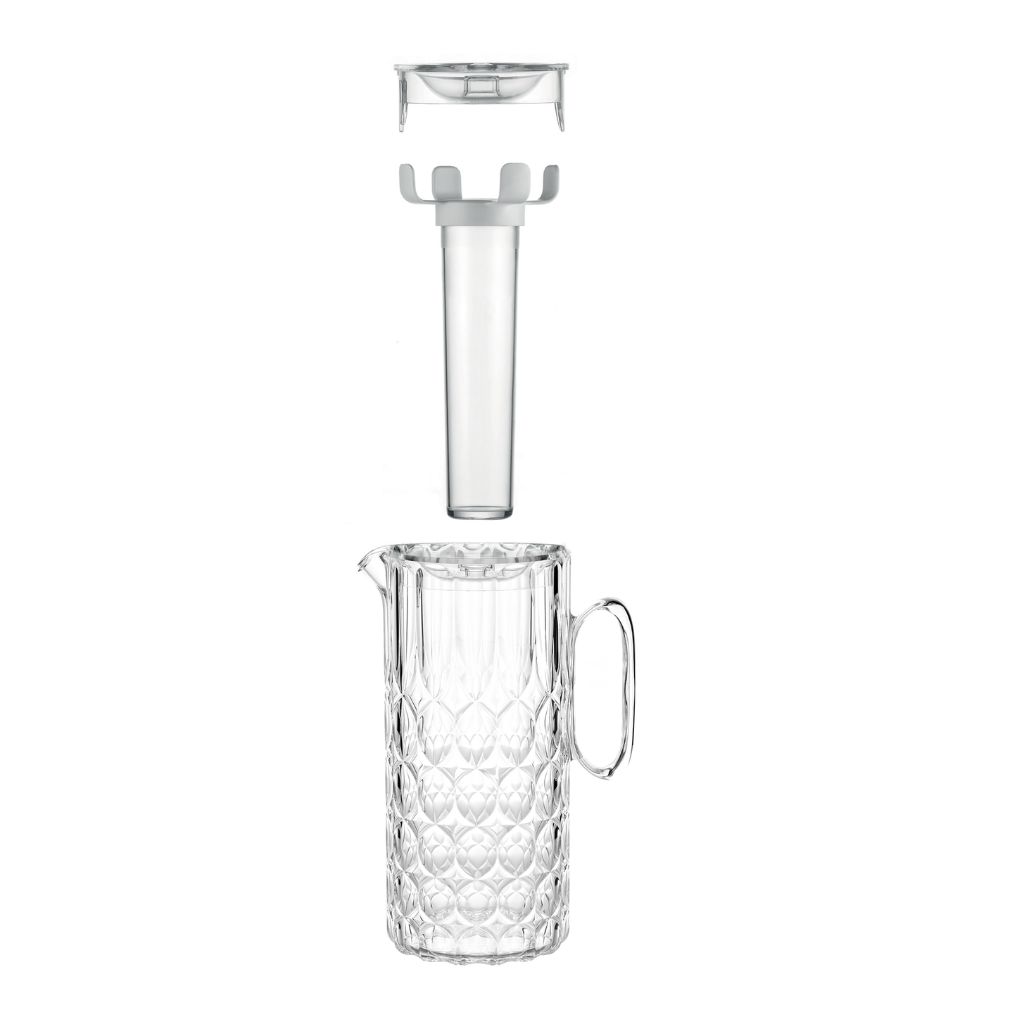 Caraffa Vanity trasparente con bulbo refrigerante