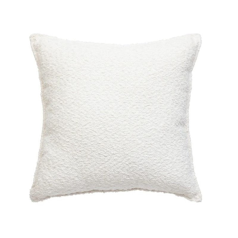 Cuscino bouclette Saona bianco avorio 45x45cm