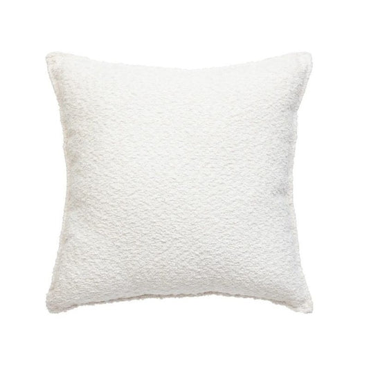 Cuscino bouclette Saona bianco avorio 45x45cm
