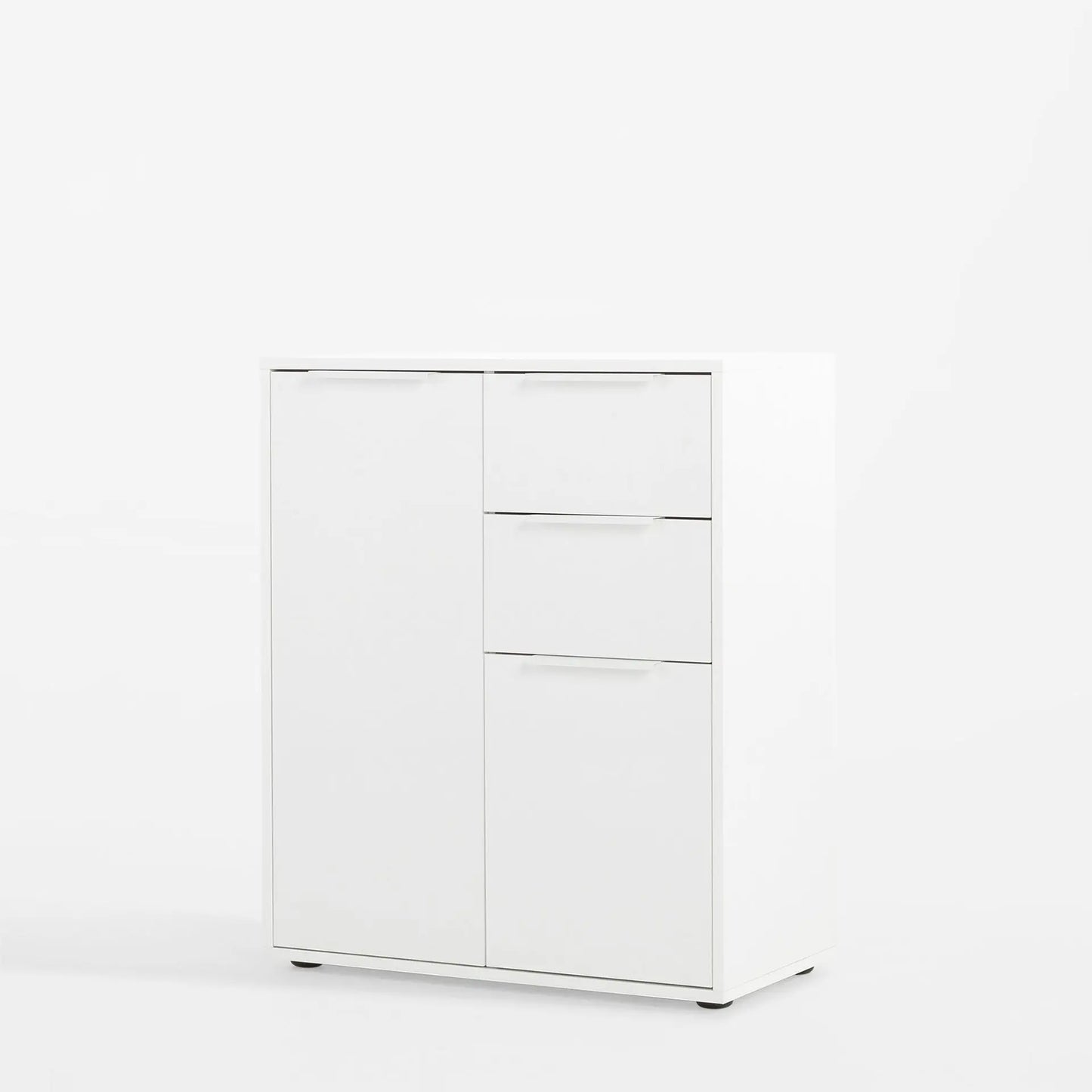 Mobile 2ante + 2 cassetti bianco lucido cm 72x35x87h