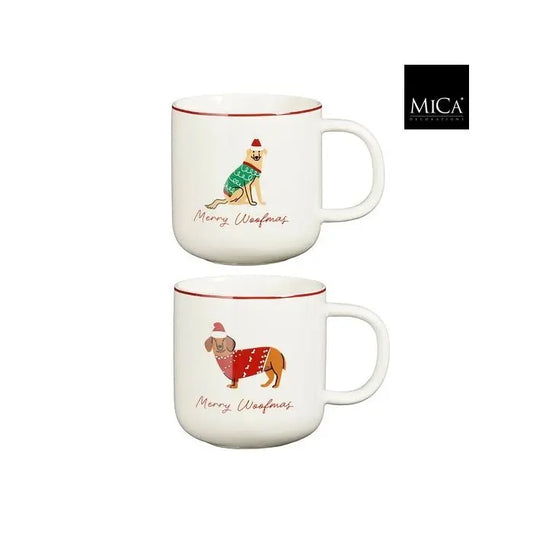 Tazza mug natalizia con cane – 1 pezzo assortito