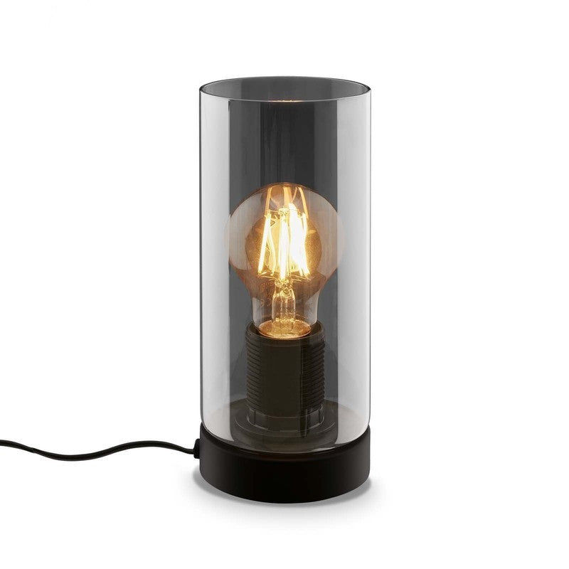 Lampada da tavolo Fumi E27  h 23,5 cm nero