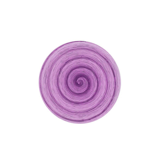 Piatto dessert mauve memento table in ceramica dipinta a mano Ø20,5 cm