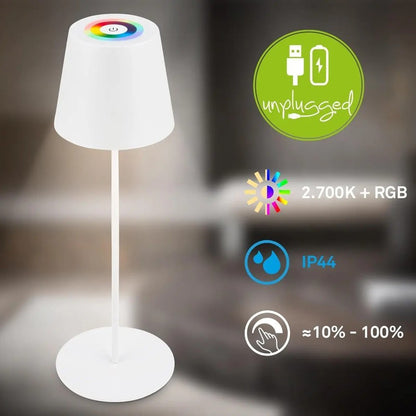 Lampada da tavolo Calida 3 in 1 led RGBW 200lm bianco