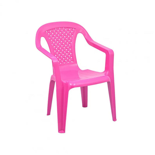Sedia baby in plastica Camelia fucsia  cm 38x38x52h