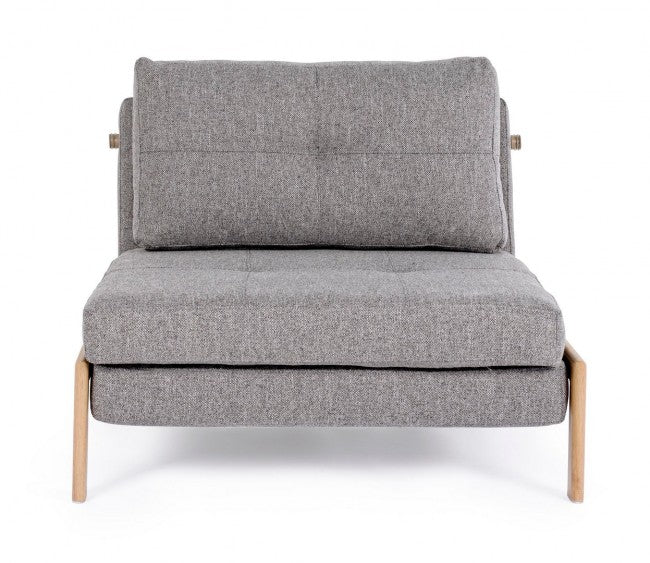 Divano letto 1p grigio 95x96x79 cm