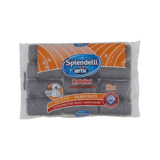Rotolini lana acciaio Arix 12 pezzi