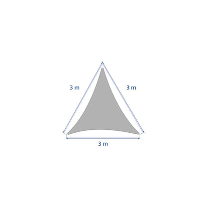 Vela ombreggiante Elyora 3x3x3 slate