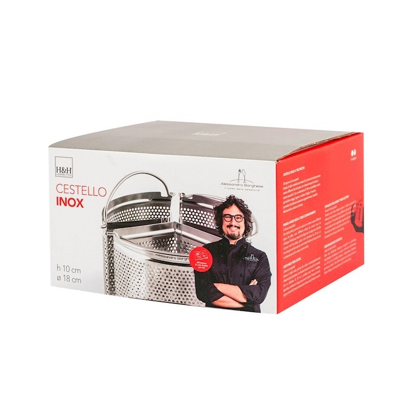 Set 3 spicchi tondi Ø  18 cm in acciaio inox di Alessandro Borghese