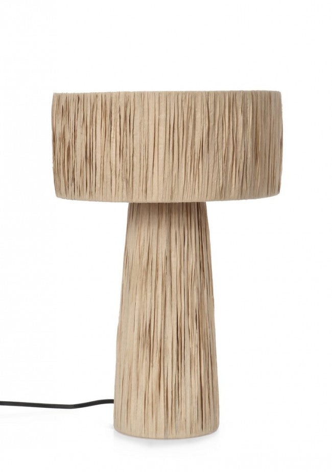Lampada tavolo Kanda naturale D.25x38h