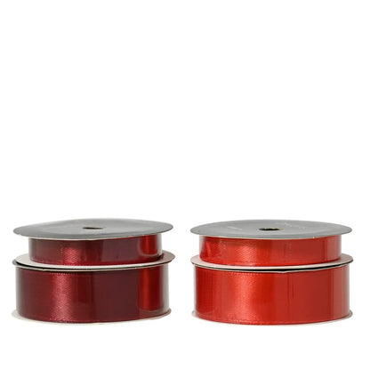 Nastro natalizio in raso rosso 300 cm – 1 pezzo assortito
