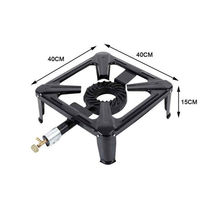 Fornellone a gas 1 fuoco in ghisa smaltato cm 40x40x15h