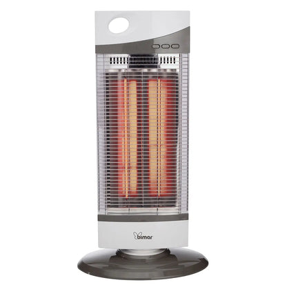 Stufa a infrarossi al carbonio 1000W oscillante con 2 livelli di potenza