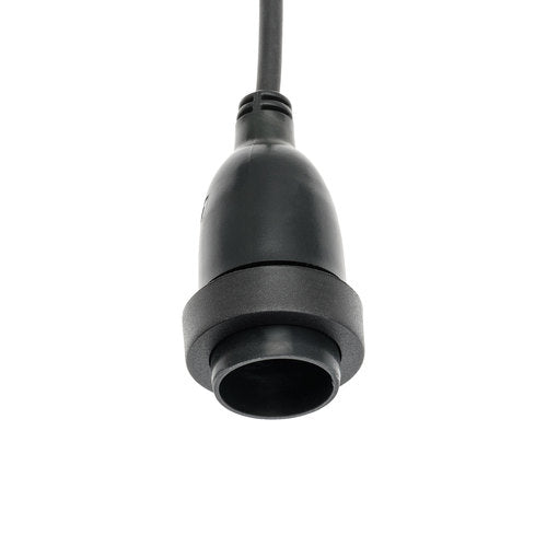 Portalampada E27 500xH30cm con Cavo gomma Nero, uso Esterno