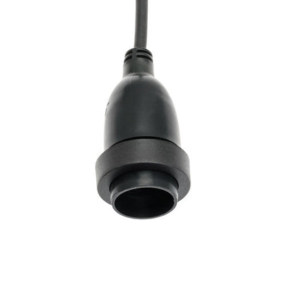 Portalampada E27 500xH30cm con Cavo gomma Nero, uso Esterno