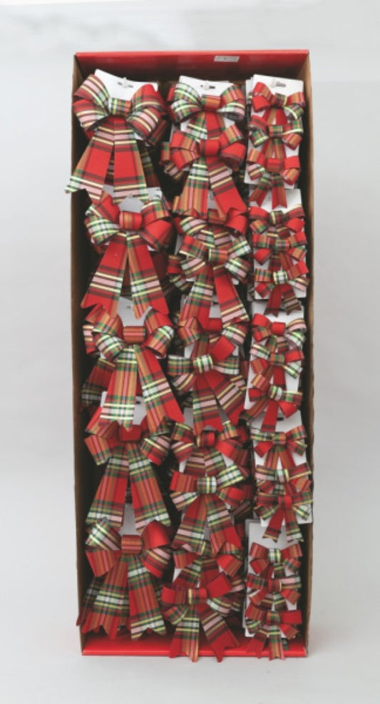 Fiocchi PVC assortiti rossi a quadri