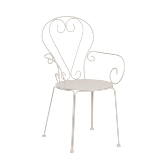 Sedia con braccioli Etienne grigio cm 49x49x89h