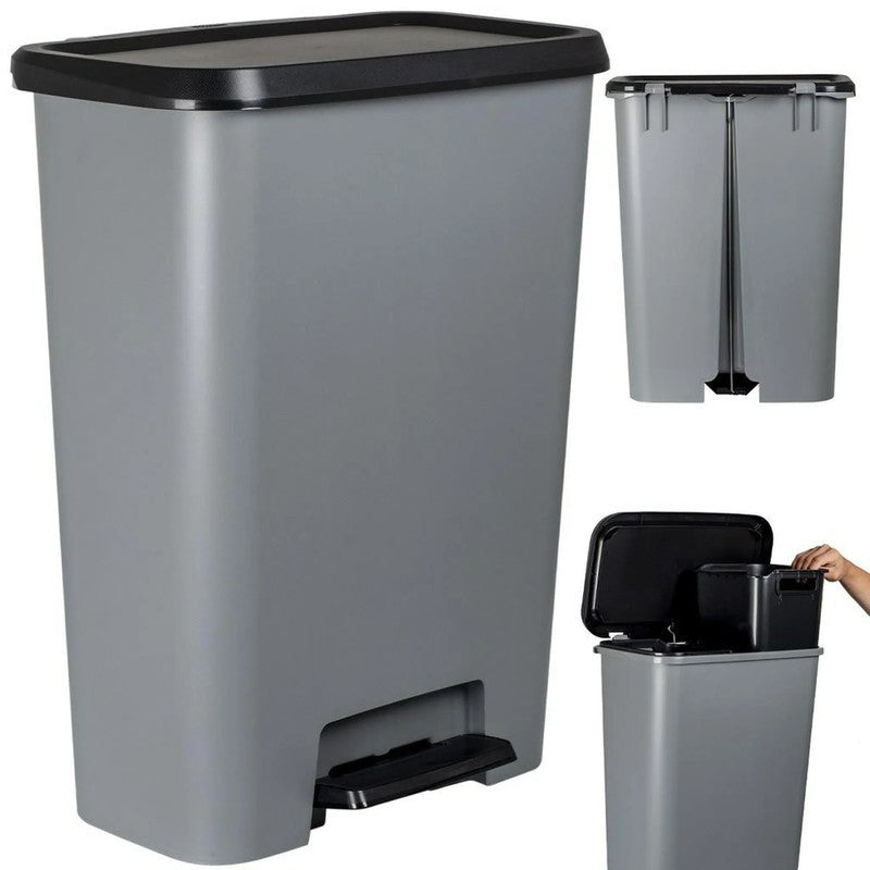 Pattumiera Curver compatta duo 2x23l cm 49,6x29,4x62 h