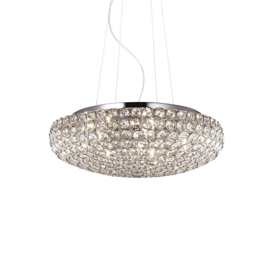 Lampada a sospensione cromo D 460 x H min 400 - max 1200 mm