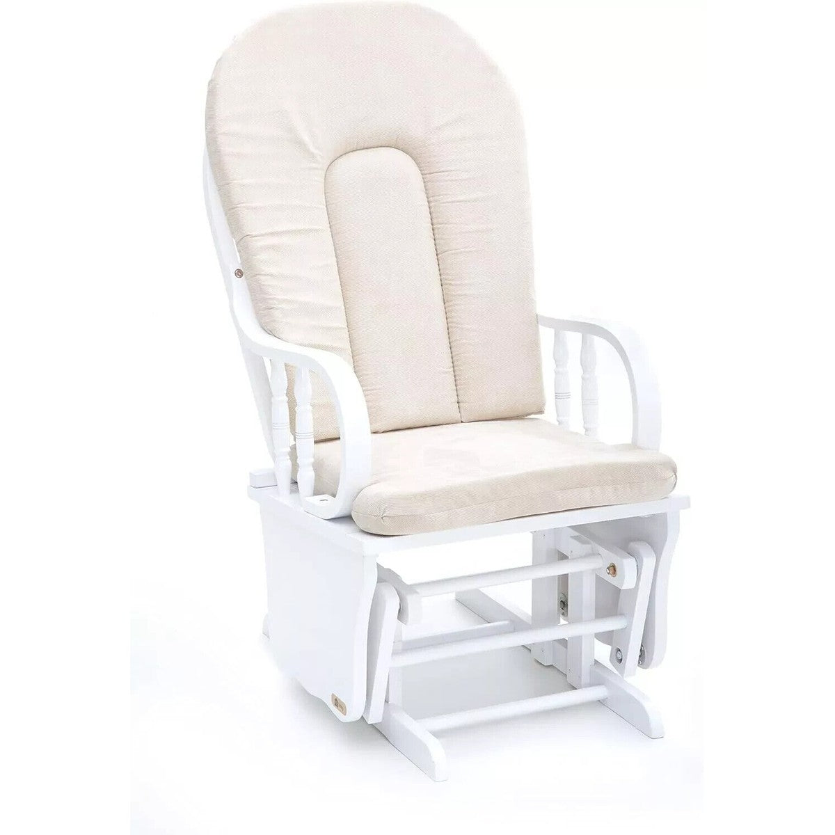 Poltrona dondolo Douglas avorio cm 68x50x107h