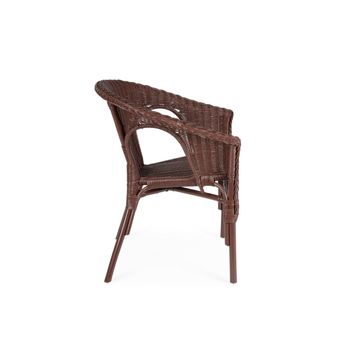 Bizzotto poltrona Ruby in rattan con intreccio in midollino cm 58 x 61 x 74h