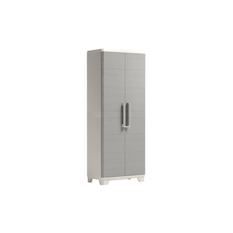 Armadio Keter Linear Wood portascope grigio tortora cm 68x39x173 h
