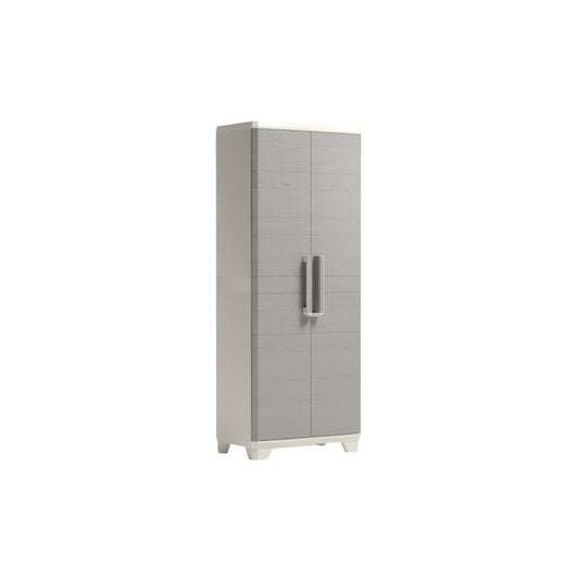 Armadio Keter Linear Wood portascope grigio tortora cm 68x39x173 h
