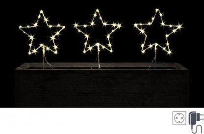 4x Decorazione 3F Stella Bia 60 microled