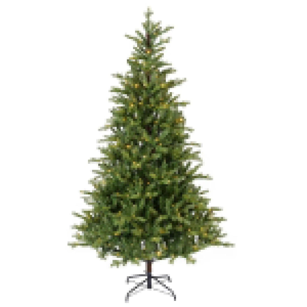 Albero di Natale Allison Pine verde con 430 LED Ø127 × H210 cm