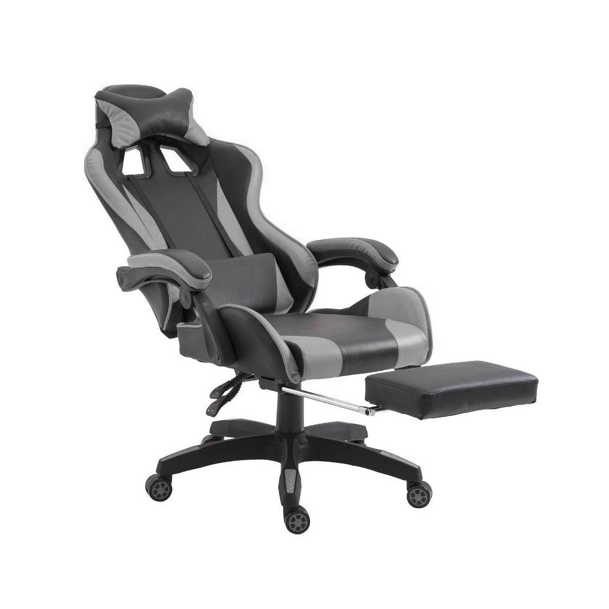 Poltrona gaming grigia cm 63 x 63 x 118-126h