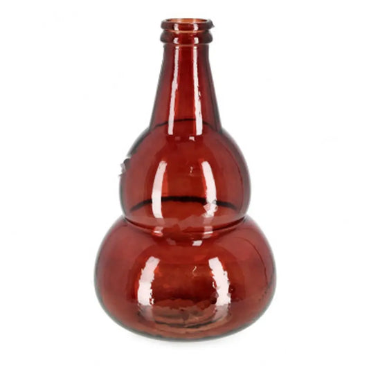 Bottiglia decorativa Abby Bomb in vetro rosso H45 cm