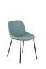 4x Sedia in Tessuto Verde Salvia con Design Moderno 57x46xH80 cm