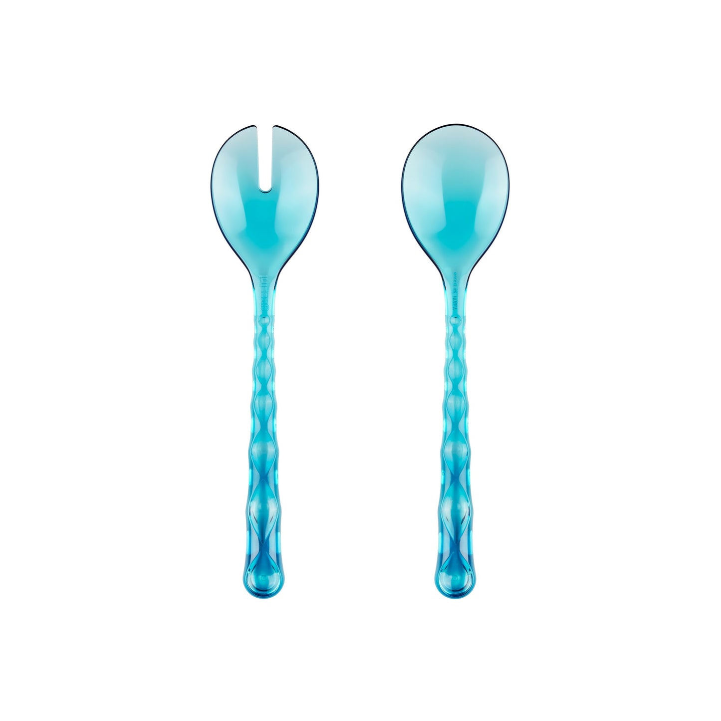 Posate Vanity per insalata colore azzurro 27,5x6,3 cm