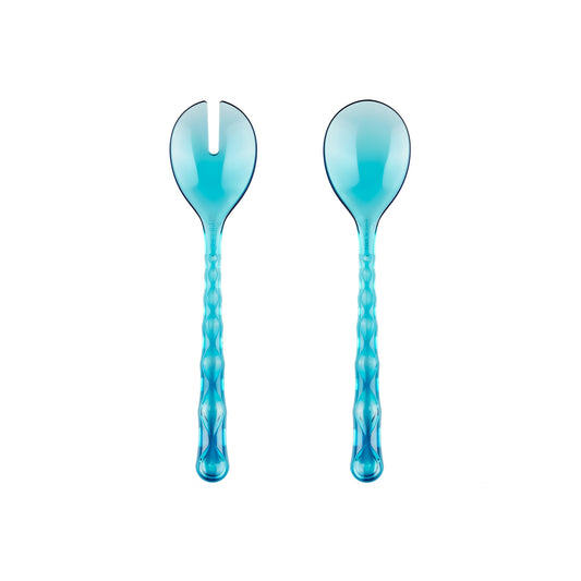 Posate Vanity per insalata colore azzurro 27,5x6,3 cm