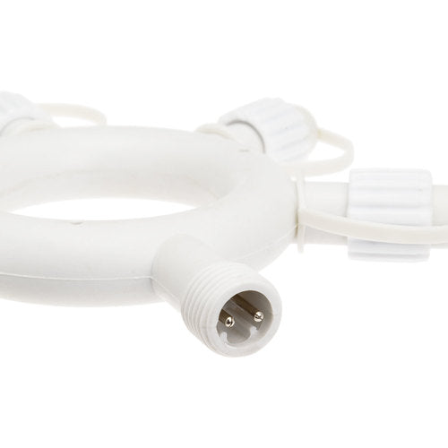 Connettore Circolare 18cm 5 Uscite 230V AC - Bianco