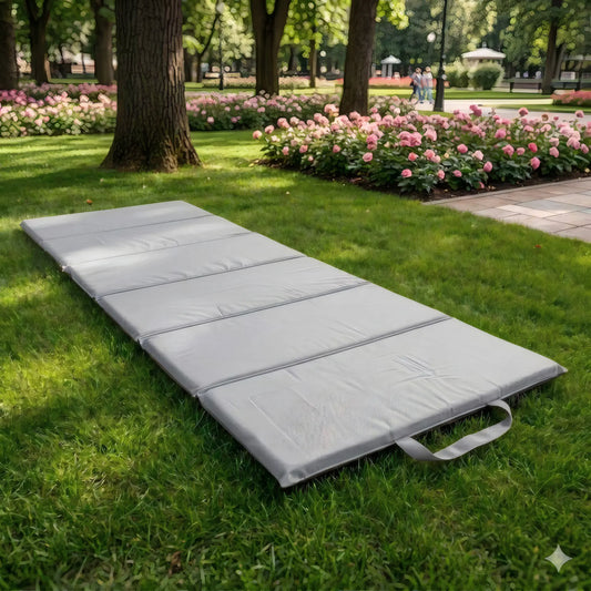 Materassino pieghevole a fisarmonica 58x190 cm grigio